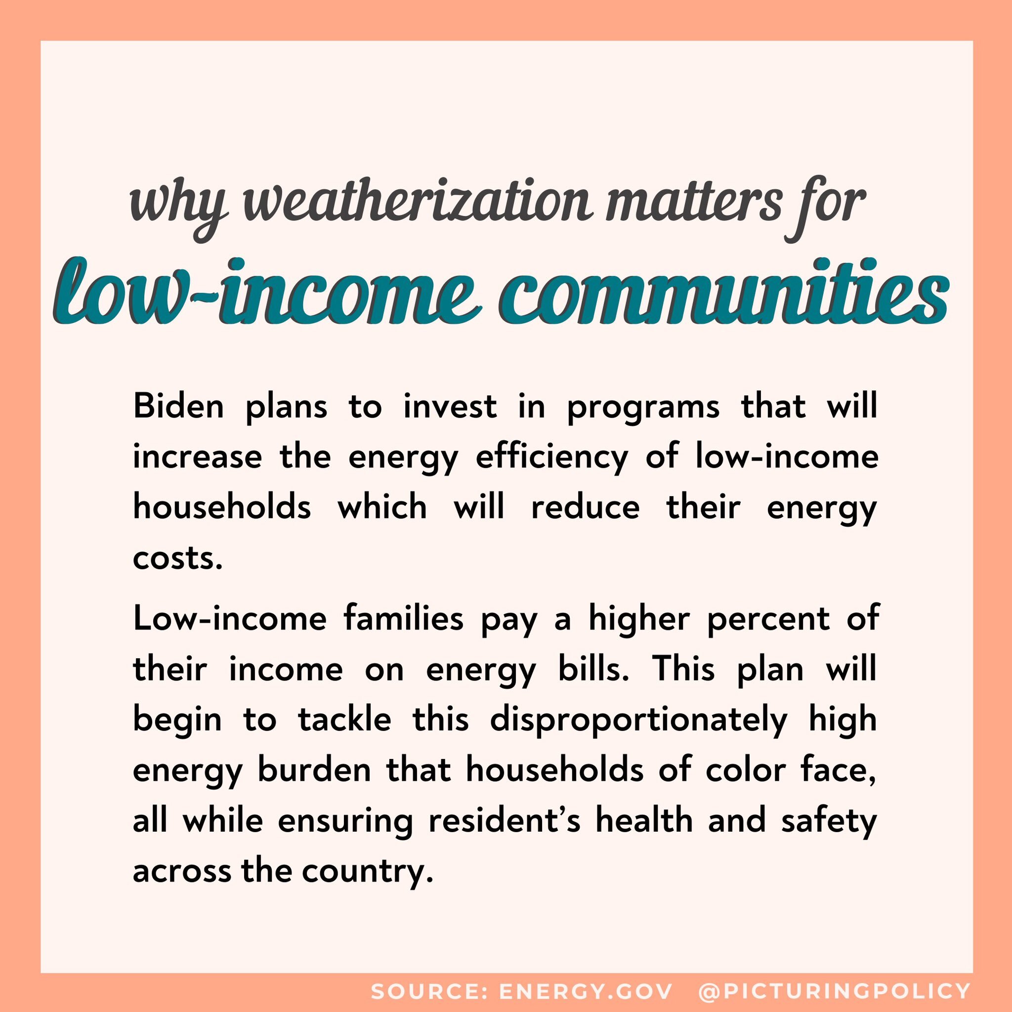 Weatherization and low income communities